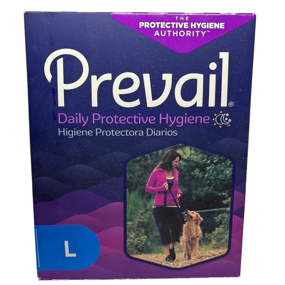 Prevail Daily Protective Hygiene Daily Pads Large Moderate Long Sample 5 Pack